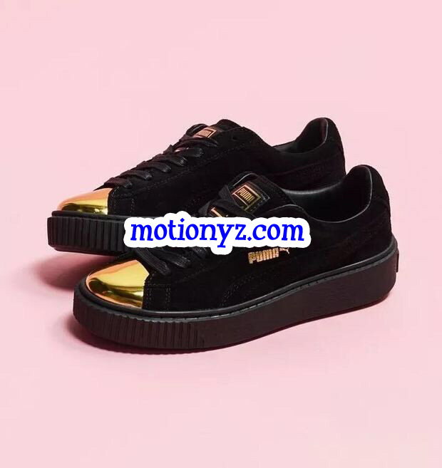 Puma Fenty Rihanna Creeper Low Black Golden